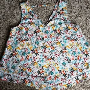 Womens Floral Tank Top